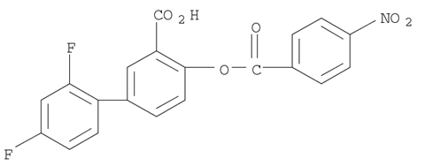 [1,1'-Biphenyl]-3-carboxylic acid, 2',4'-difluoro-4-[(4-nitrobenzoyl)oxy]-